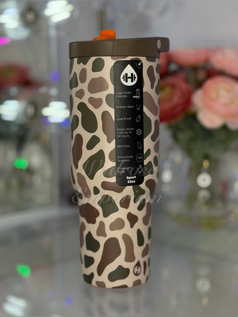 Hydrojug Duck Camo hunter woods sport Traveler tumbler 32oz NWT - Picture 2 of 5